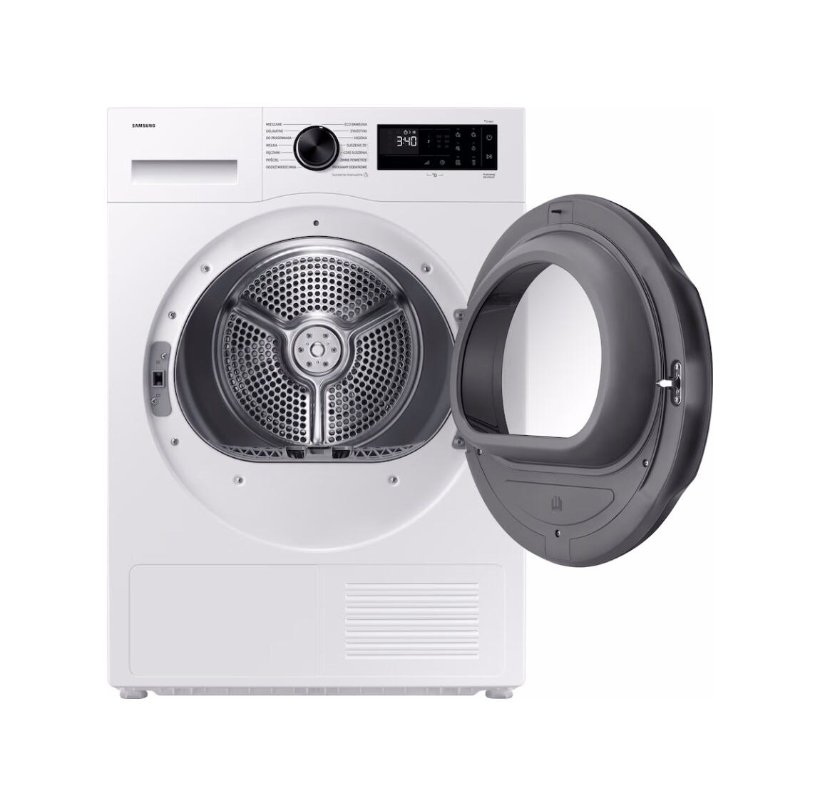 Samsung DV80DG52B0AEEO Asciugatrice a libera installazione, 8 kg, Pompa di calore, Optimal Dry, Hygiene Care, SmartThings, bianco