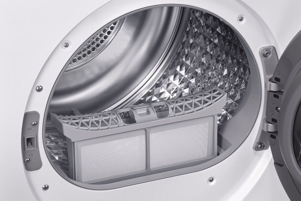 Samsung DV80DG52B0AEEO Asciugatrice a libera installazione, 8 kg, Pompa di calore, Optimal Dry, Hygiene Care, SmartThings, bianco