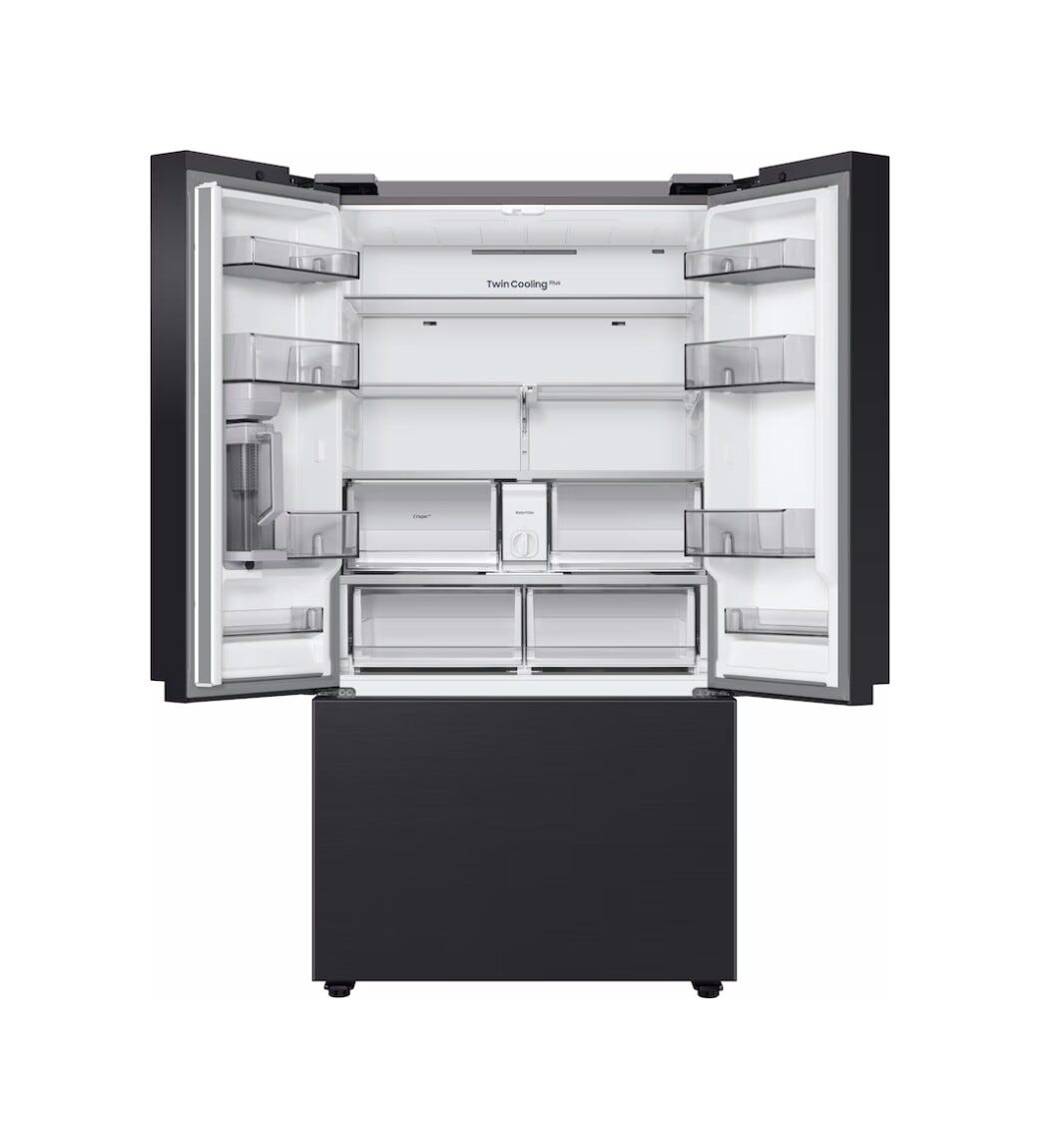 Samsung RF24BB620EB1EF Frigorifero con congelatore a libera installazione, French Door 3 porte, 674 L, SpaceMax™, Dual Ice Maker, Autofill Water Pitcher ,Nero