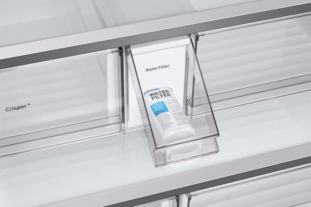 Samsung RF24BB620EB1EF Frigorifero con congelatore a libera installazione, French Door 3 porte, 674 L, SpaceMax™, Dual Ice Maker, Autofill Water Pitcher ,Nero