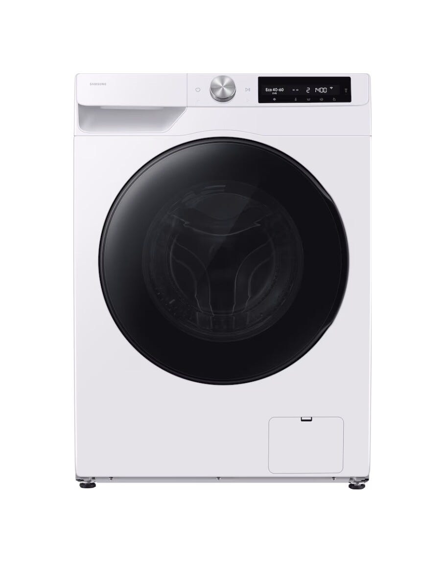 Samsung WD10HG6U94BEU3 Lavasciuga a libera installaizone 10+6 kg, AI Ecobubble™, Vapore Igienizzante, 1400 rpm, Classe D, Bianco