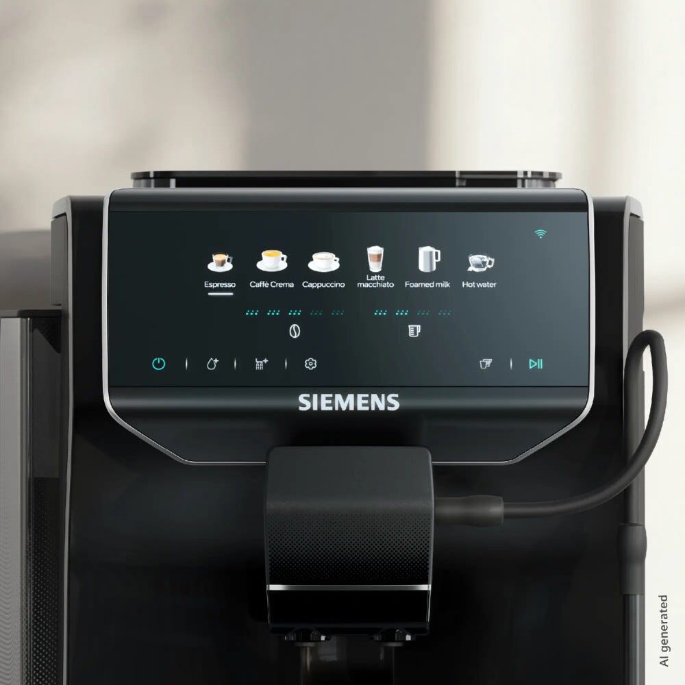 Siemens TP551E19 Macchina da caffè automatica, coffeeSelect, oneTouch DoubleCup, Nero