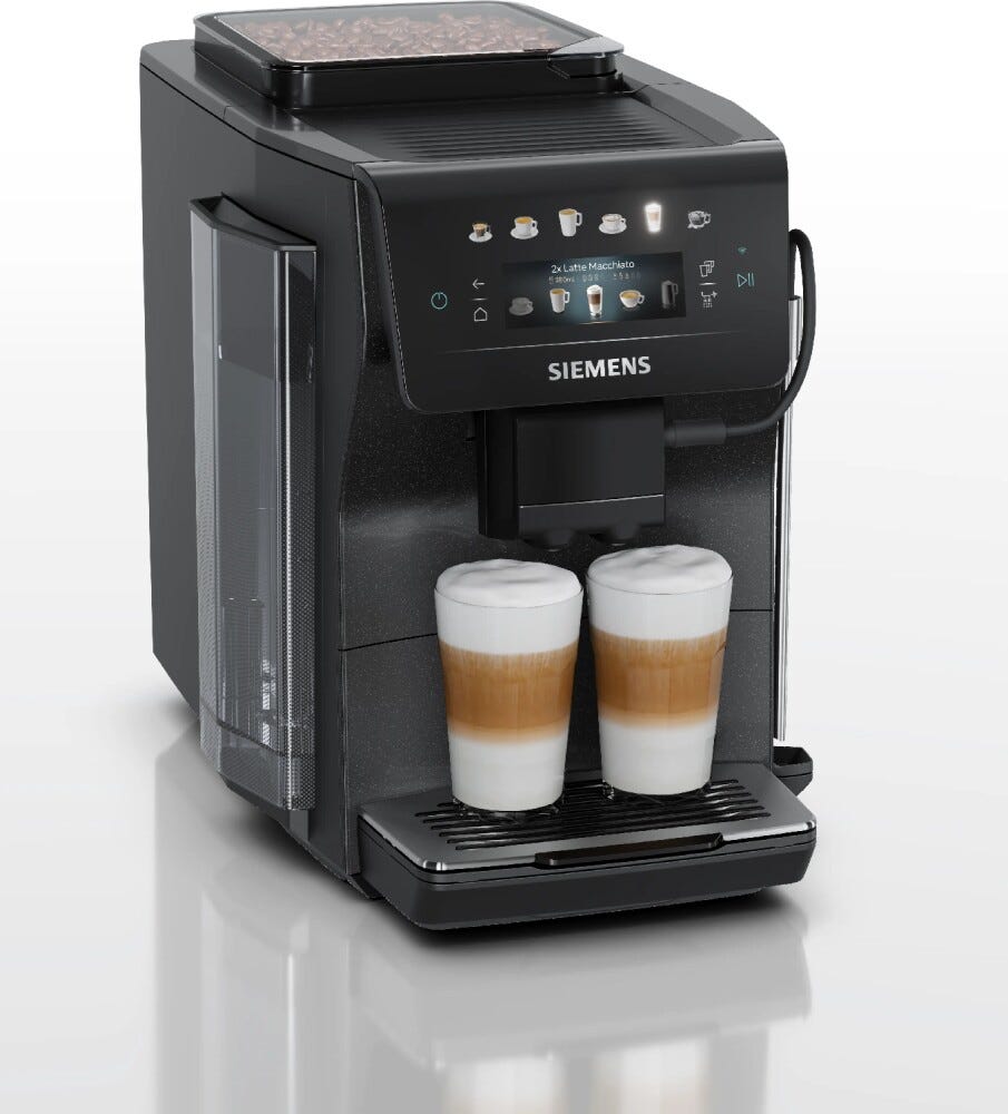 Siemens TP603E08 Macchina da caffè automatica, serbatoio 1,8 L, quickCup, coffeeWorld, Cold Brew, Nero