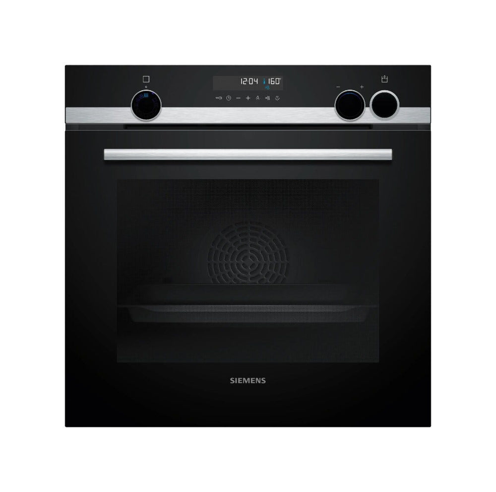 Siemens HR578GFS7F Forno combinato pirolitico da incasso, 71 L, vapore aggiuntivo, pyrolyse, cookControl30, classe A+, Nero