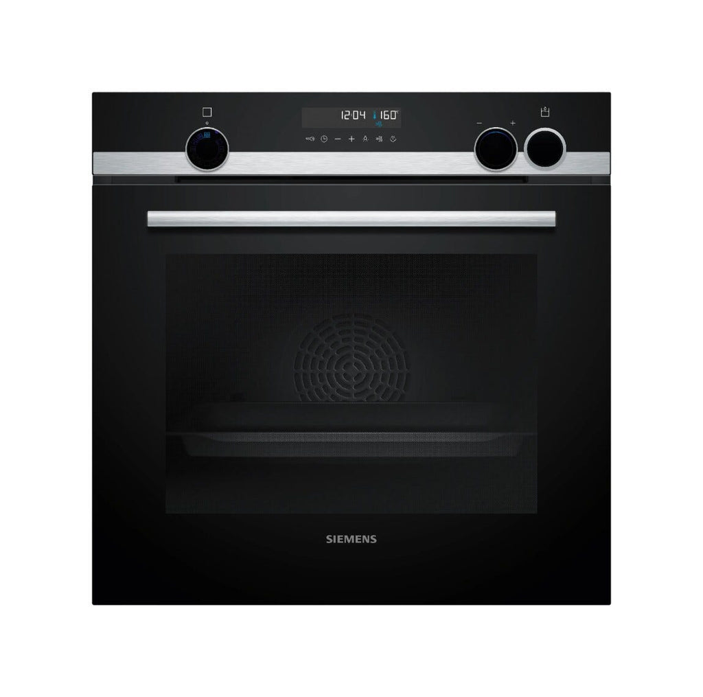 Siemens HR578GFS7F Forno combinato pirolitico da incasso, 71 L, vapore aggiuntivo, pyrolyse, cookControl30, classe A+, Nero
