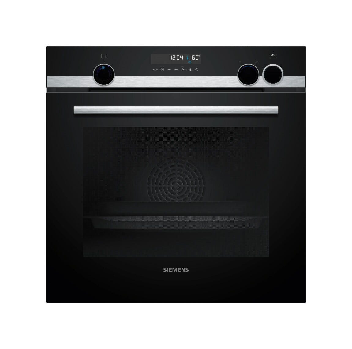 Siemens HR578GFS7F Forno combinato pirolitico da incasso, 71 L, vapore aggiuntivo, pyrolyse, cookControl30, classe A+, Nero