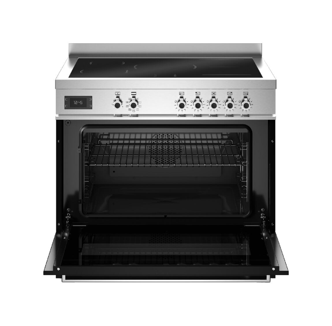 Bertazzoni PRO95I1ENET2 Professional Cucina da accosto Bertazzoni con Forno multifunzione 103 L, piano induzione 5 zone, nero
