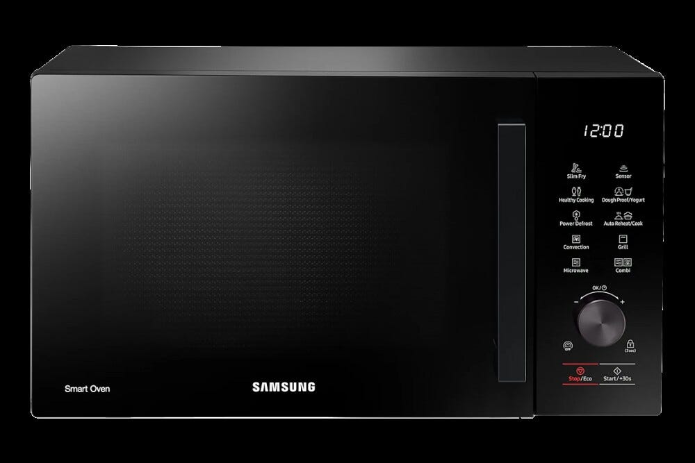 Samsung MC28A5137CK/E1 Forno a microonde combinato, 28 L, Grill + Convezione, 2300 W, SlimFry, Nero