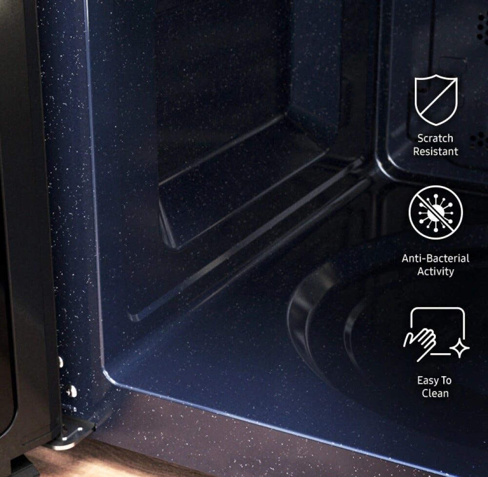 Samsung MC28A5137CK/E1 Forno a microonde combinato, 28 L, Grill + Convezione, 2300 W, SlimFry, Nero