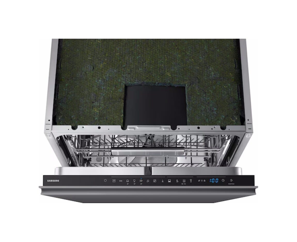 Samsung DW70H73WCI0U1 Lavastoviglie da incasso integrata totale, 14 coperti, classe C, Flex Load, Soft Railing