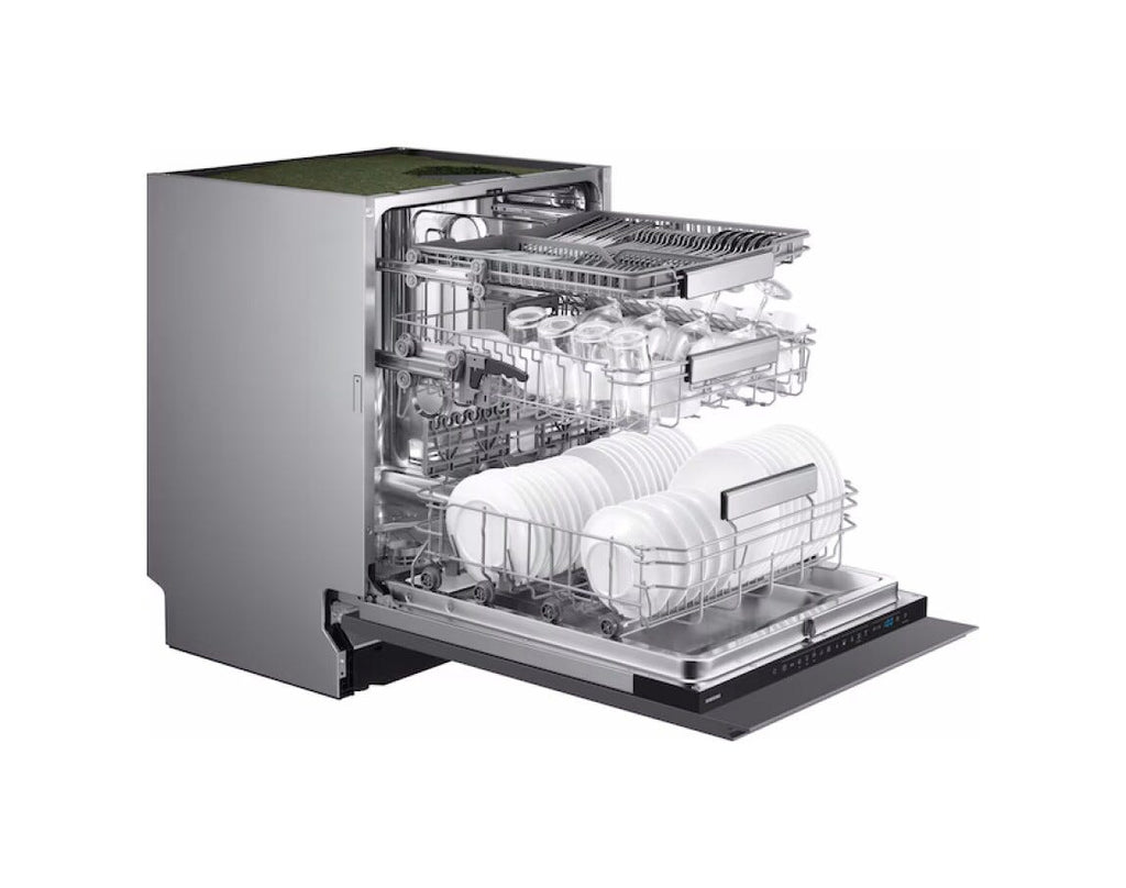 Samsung DW70H73WCI0U1 Lavastoviglie da incasso integrata totale, 14 coperti, classe C, Flex Load, Soft Railing