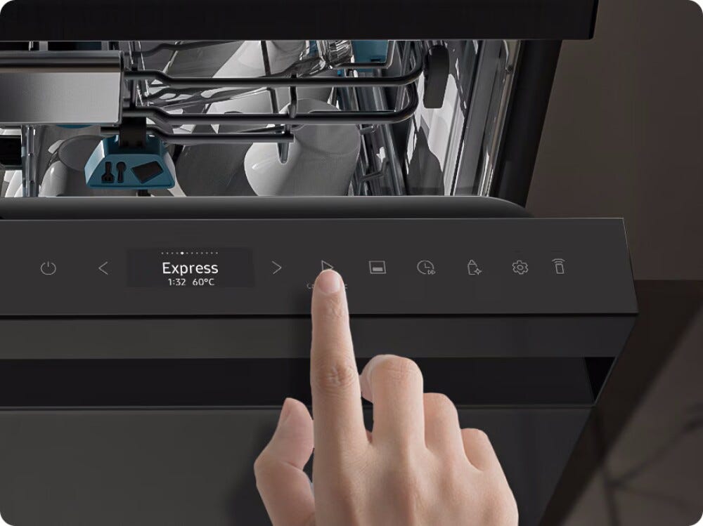 Samsung DW80H73YBFFU1 Lavastoviglie a libera installazione, 14 coperti, classe B, AI Wash, terzo cestello, finitura Antracite