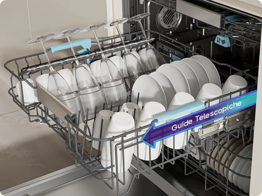 Samsung DW90H79H1B0 Lavastoviglie da incasso integrata totale, 14 coperti, classe A, AI Wash, Auto Open, 9 programmi