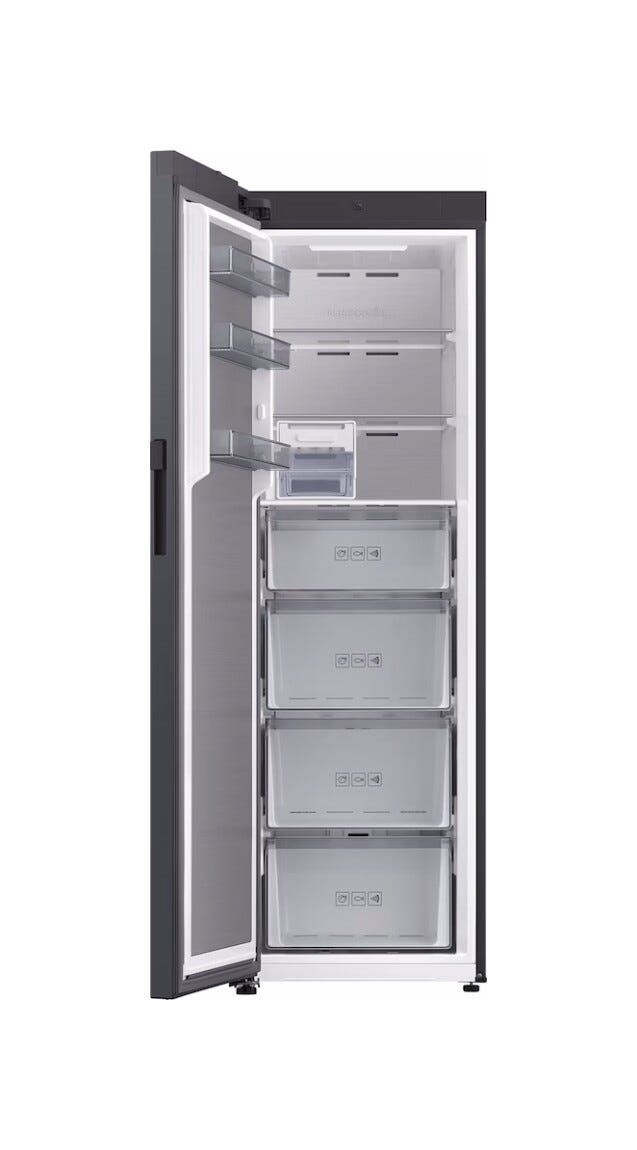 Samsung RZ80H32HDFEO Congelatore monoporta a libera installazione, 323 L, Total No Frost, All Around Cooling, classe D, Grafite