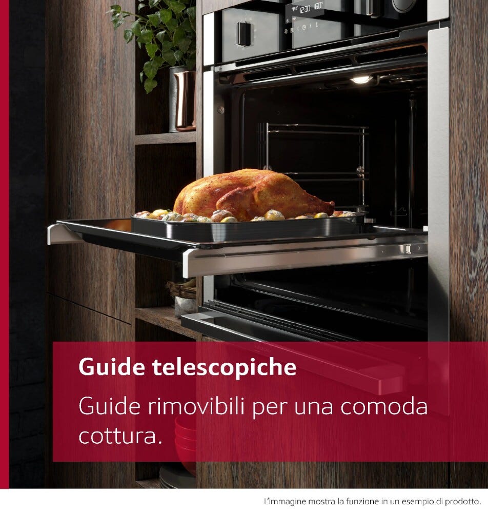 Neff L2ACH7MG0 Forno da incasso 90 cm, 112 L, Pirolisi + EasyClean, Aria calda, classe A+, grafite