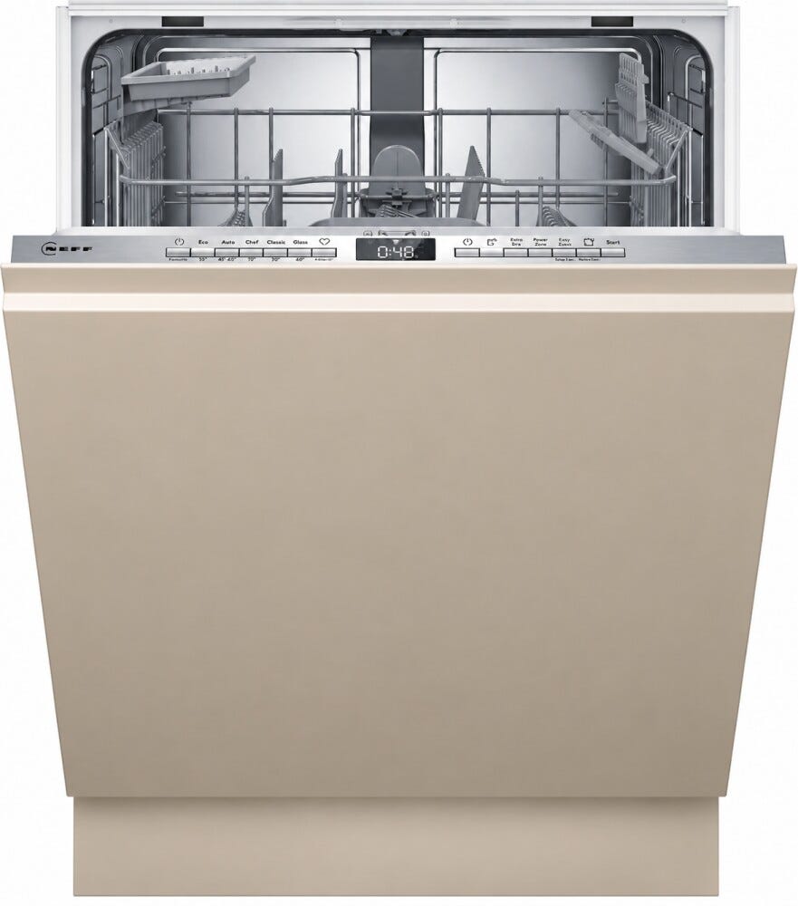 Neff S175HTX06E Lavastoviglie da incasso integrata totale, 13 coperti, InfoLight, Home Connect, cerniere Sliding, classe energetica C
