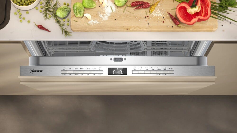 Neff S175HTX06E Lavastoviglie da incasso integrata totale, 13 coperti, InfoLight, Home Connect, cerniere Sliding, classe energetica C