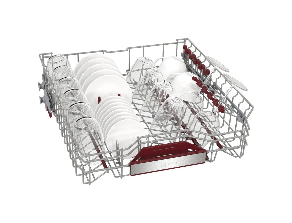 Neff S177ZCX18E Lavastoviglie da incasso integrata totale, 14 coperti, Zeolite, classe energetica B, motore Efficient Silent Drive