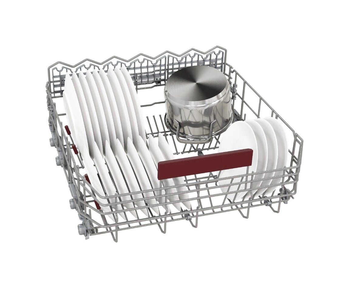 Neff S177ZCX18E Lavastoviglie da incasso integrata totale, 14 coperti, Zeolite, classe energetica B, motore Efficient Silent Drive