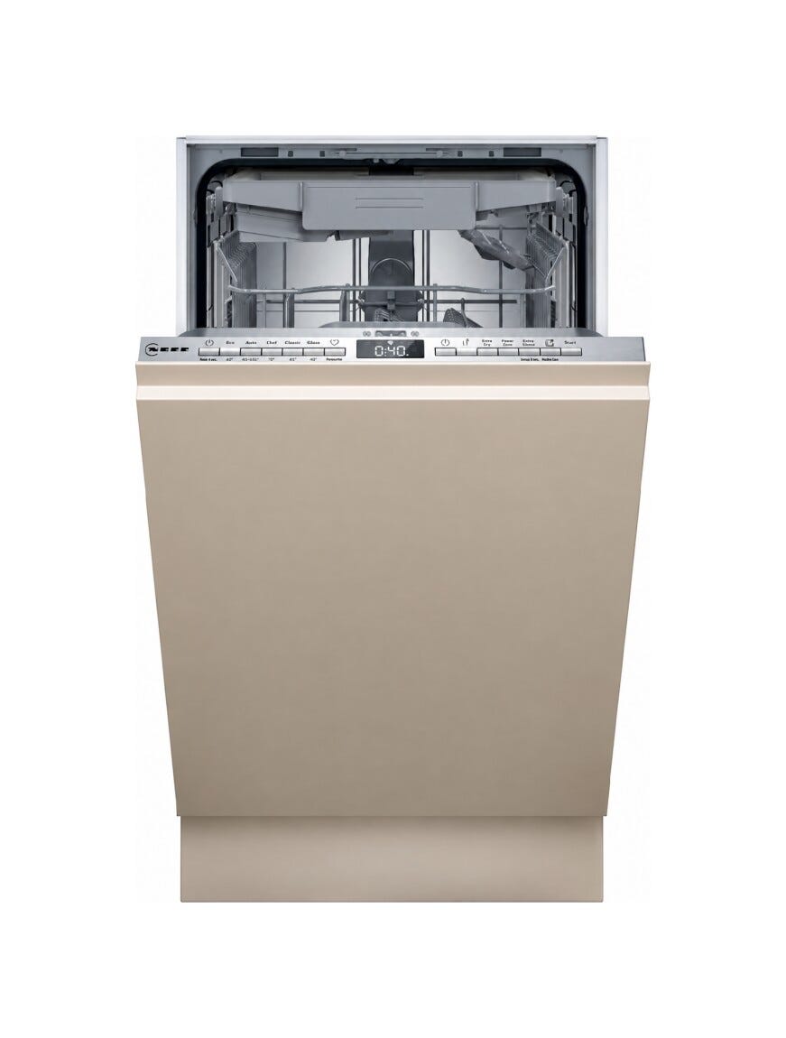 Neff S875EMX35E Lavastoviglie da incasso integrata totale 45 cm, 10 coperti, Open Dry, InfoLight, classe B