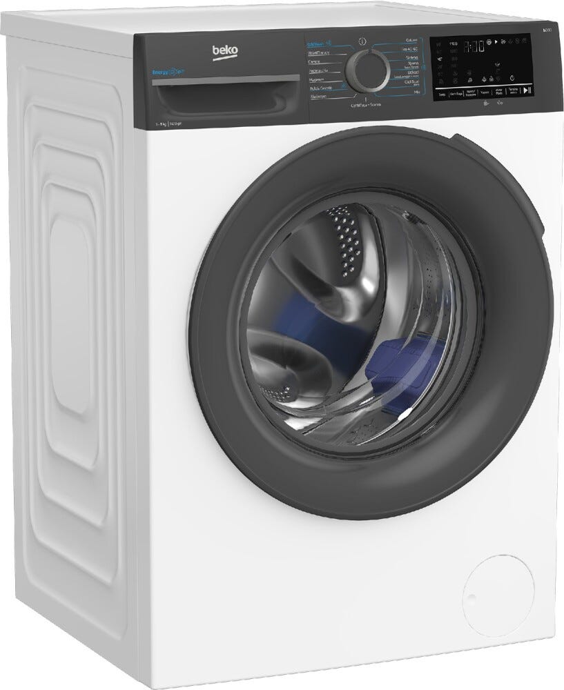 Beko BMWEU9149DA Lavatrice a carica frontale a libera installazione, 9 kg, 1400 giri/min, classe A, bianco