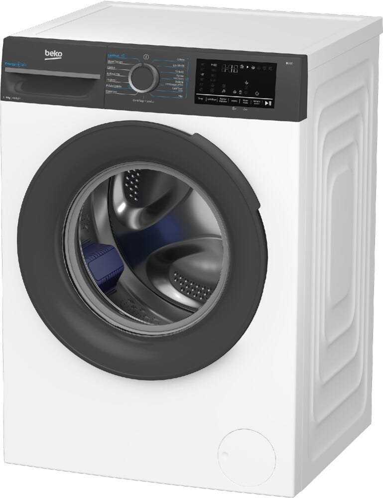 Beko BMWEU9149DA Lavatrice a carica frontale a libera installazione, 9 kg, 1400 giri/min, classe A, bianco