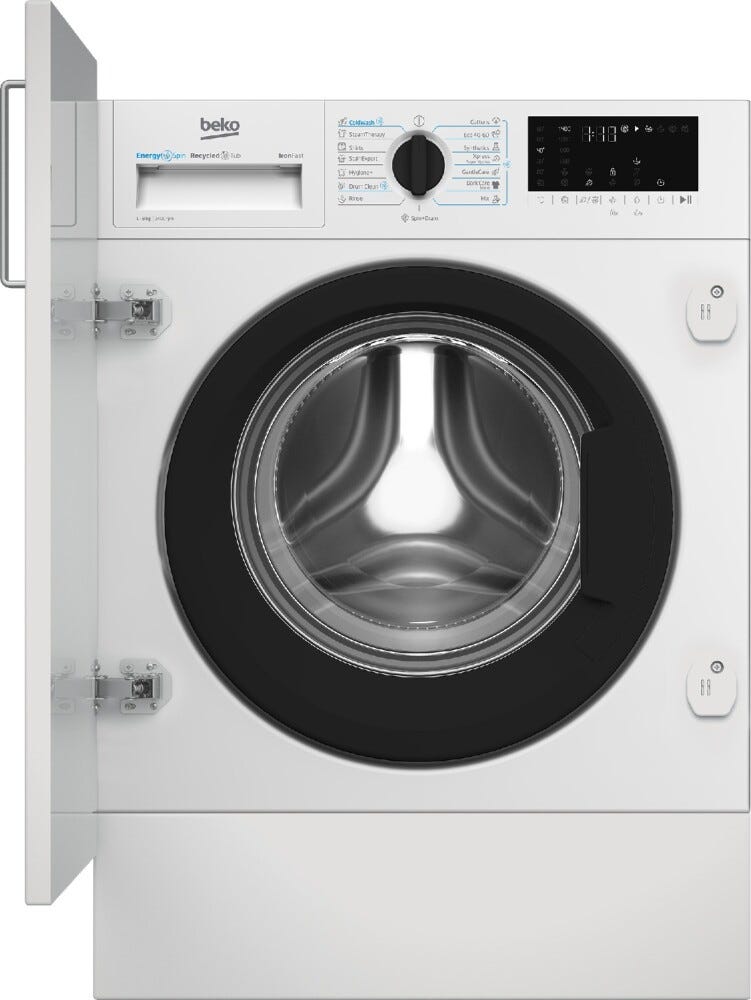Beko B3WBT681415W Lavatrice da incasso, 60 cm, capacità 8 kg, bianco