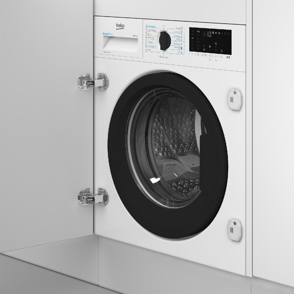 Beko B3WBT681415W Lavatrice da incasso, 60 cm, capacità 8 kg, bianco