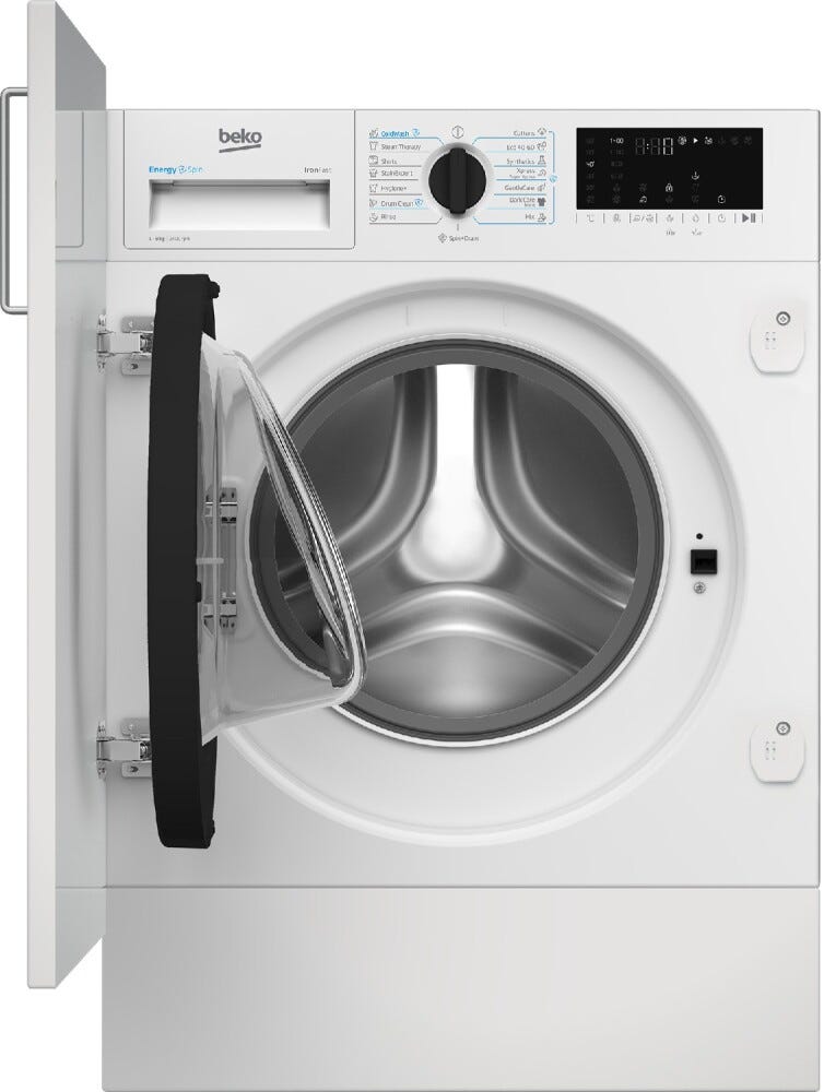 Beko B3WBT681415W Lavatrice da incasso, 60 cm, capacità 8 kg, bianco