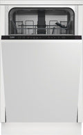 Beko DIS15Q20 Lavastoviglie slim da incasso integrata totale, 45 cm, 10 coperti