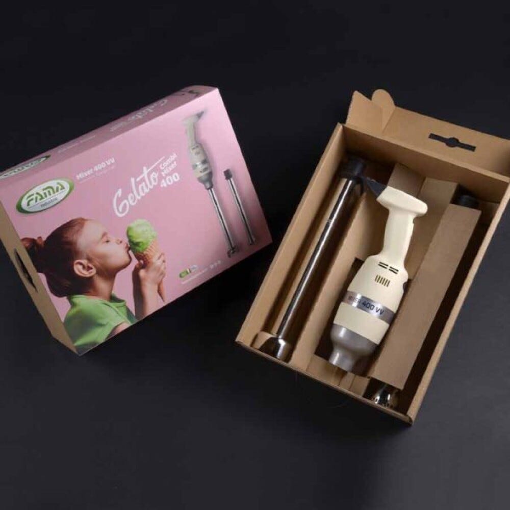 Fama FMCG400 Gelato Combi Mixer, Mixer 400 W, mescolatore 400 mm, omogeneizzatore 400 mm