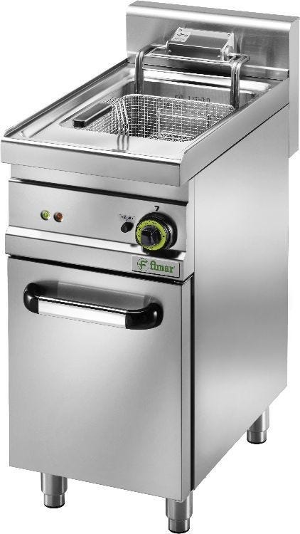 Fimar SFM18 Friggitrice elettrica con rubinetto e cestello grande - lt. 18