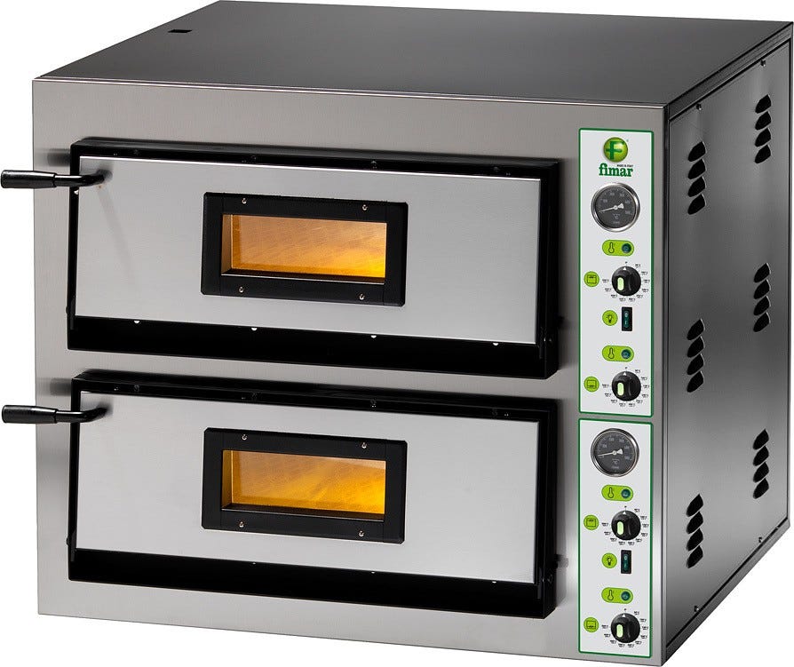 Fimar FME4+4 Fornetto per pizza 2 camere - monofase - inox