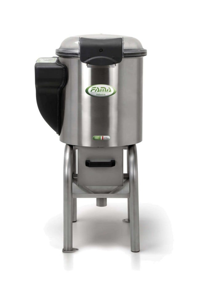 Fama FP108 Preparazione dinamica Pelapatate 5 KG con Supporto Alto, Monofase, Struttura in acciaio inox AISI 304