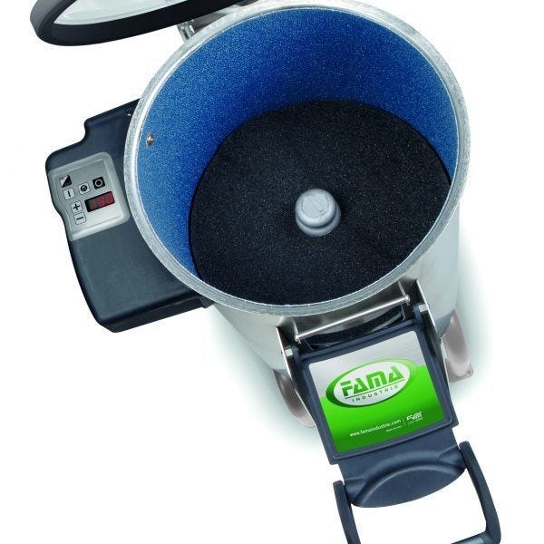 Fama FP108 Preparazione dinamica Pelapatate 5 KG con Supporto Alto, Monofase, Struttura in acciaio inox AISI 304