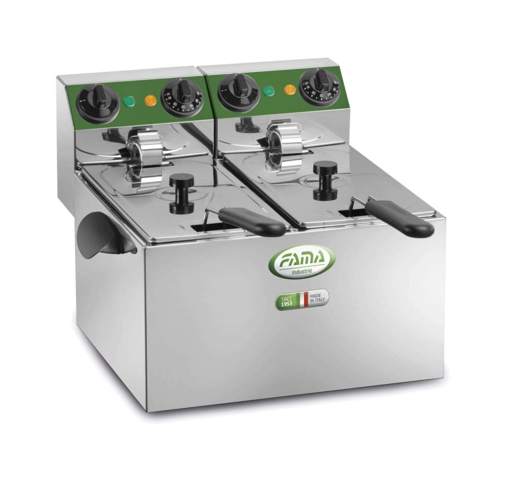 Fama MFR240 Cottura Friggitrice doppia SR - lt 4+4