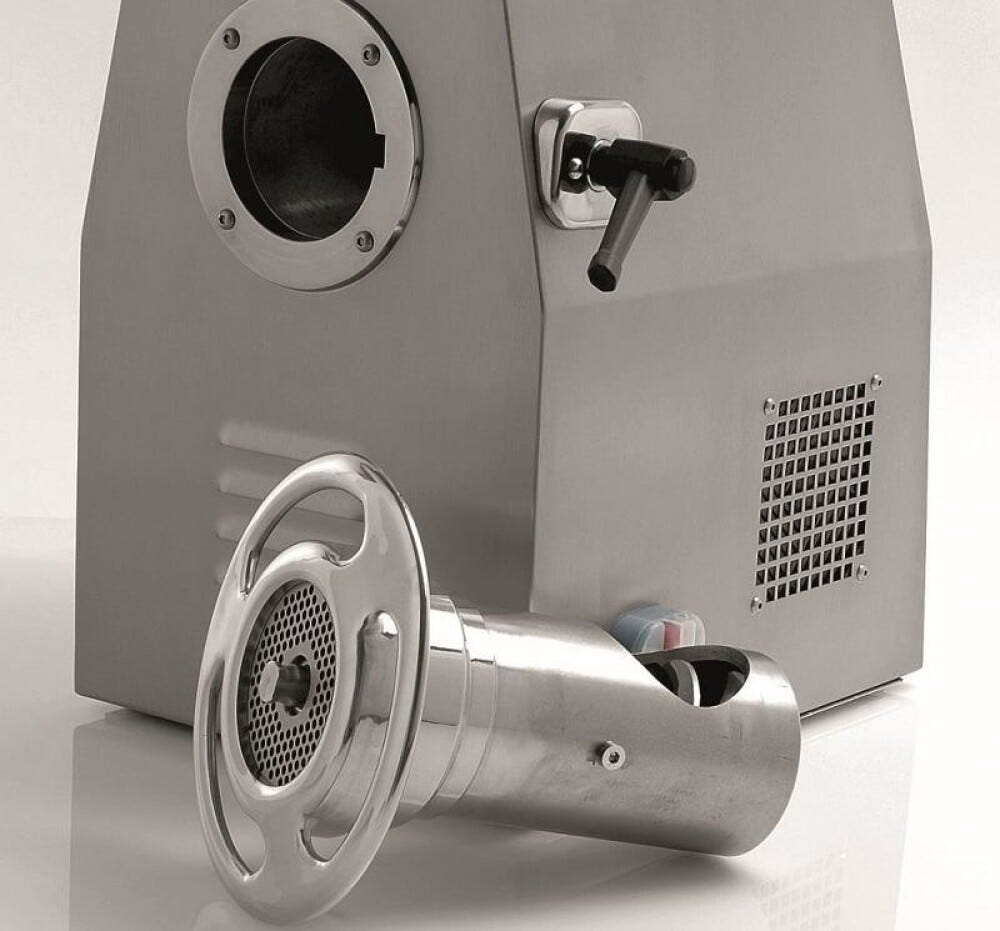 Fama FTI138RSUT Unger Tritacarne professionale Trifase, 500 kg/h, gruppo Acciaio Inox Unger Totale