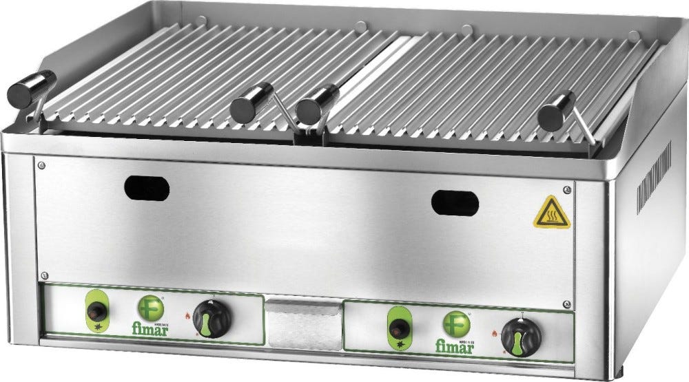 Fimar GL66 Griglia a pietra lavica - inox