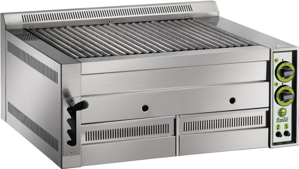 Fimar B80 Griglia a pietra lavica cm. 81 x 70 - inox