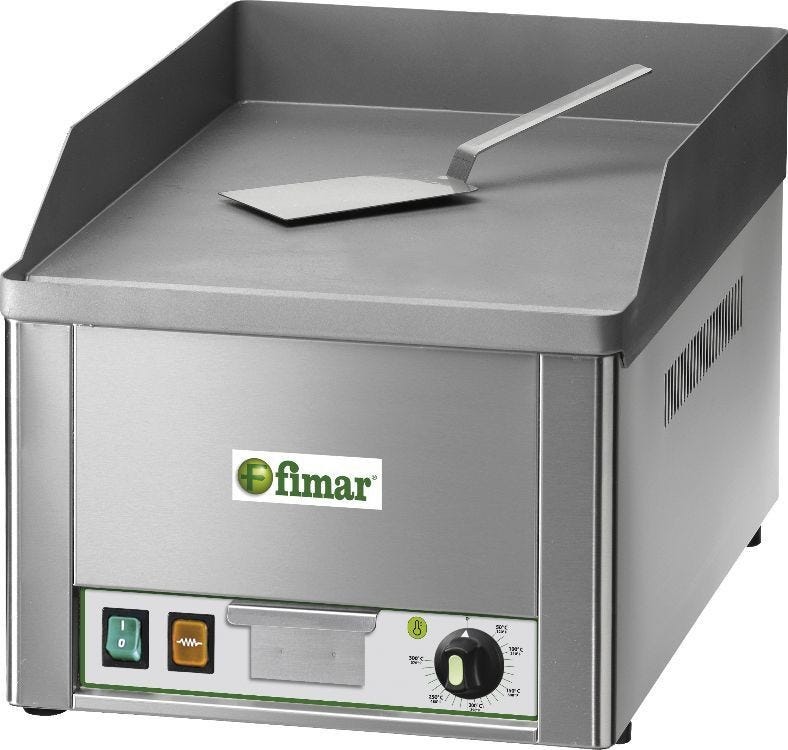 Fimar FRY1L Fry top singolo elettrico superficie liscia - inox