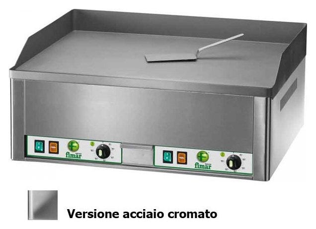 Fimar FRY2LC Fry top elettrico doppio liscio - acciaio cromato