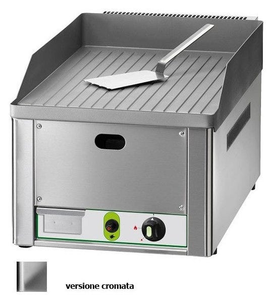 Fimar FRY1RMC Fry top singolo a gas rigato - acciaio cromato