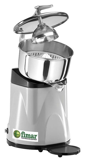 Fimar SPL Spremiagrumi elettrico con vasca inox e leva - alluminio verniciato