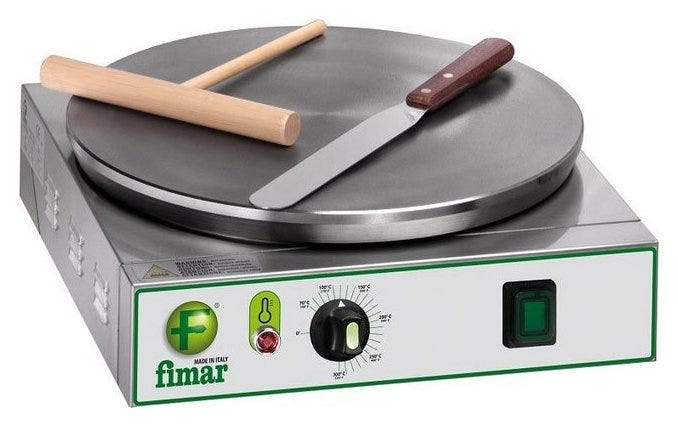 Fimar CRP4 Crepiera elettrica singola cm. 40 - inox