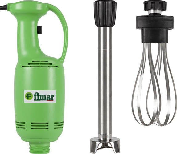 Fimar MX40 Mixer a immersione Fimar 0,4 kW, variatore di velocità, mescolatore e frusta in acciaio inox AISI 304