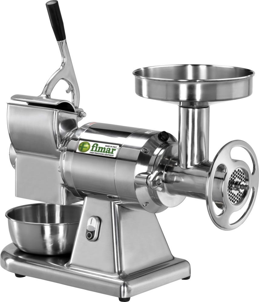 Fimar 22AE Tritacarne grattugia - bocca inserimento carne diam. mm. 52 - monofase - gruppo macinazione inox
