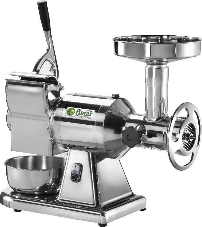 Fimar 22T Tritacarne grattugia - bocca inserimento carne diam. mm. 52 - monofase - gruppo macinazione ghisa