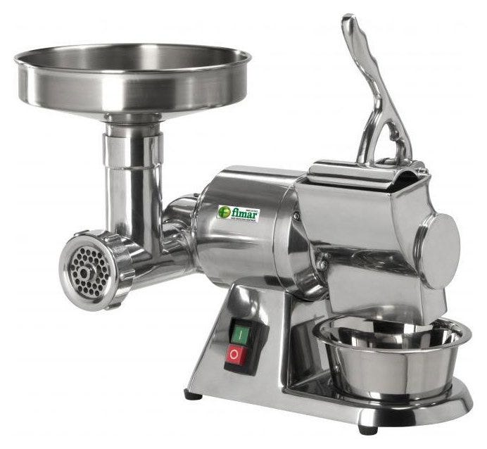 Fimar AB8D Tritacarne abbinato grattugia - bocca inserimento carne diam. mm. 52 - monofase - gruppo macinazione inox