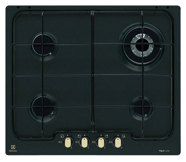Electrolux PN640RUV RUSTICO Piano cottura cm. 60 - nero ghisa