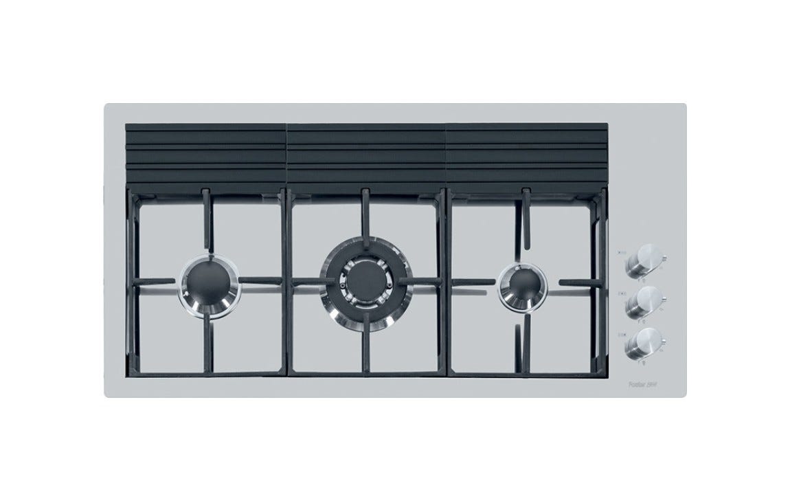 Foster 7285 032 S4000 Line XL Piano cottura gas cm 92 - filotop - acciaio spazzolato